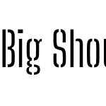 Big Shoulders Stencil Display