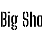 Big Shoulders Stencil Display