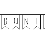 Bunting Font - Flag