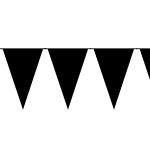 Bunting Font - Triangles Filled