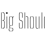 Big Shoulders Stencil Display