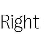 Right Grotesk