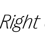 Right Grotesk