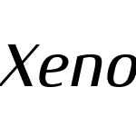 XenoisSemiW04-MediumItalic