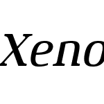 XenoisSerifW01-MediumItalic