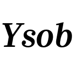 YsobelW04-SemiBoldItalic