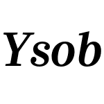 YsobelW05-SemiBoldItalic