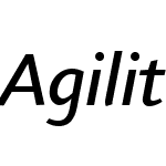 AgilitaLTW04-MediumItalic