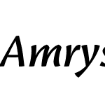 AmrysW05-MediumItalic