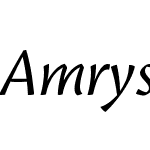 AmrysW05-LightItalic