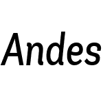 AndesCondensedW05-Italic