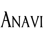 AnavioSmallCapitalsCondensedW01