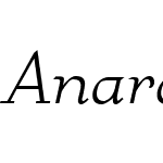 AnarckhieW05-Italic