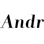 AndradeW05-BoldItalic