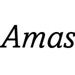 AmasisMTW04-Italic