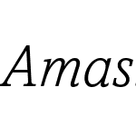 AmasisMTW04-LightItalic