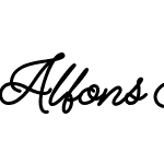 AlfonsScriptW05-ExtraBold