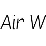 AirW05-LightItalic