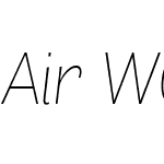 AirW05-ThinItalic