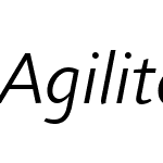 AgilitaW05-LightItalic