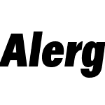 AlergiaCondensedW05-Blkitalic