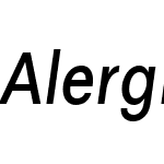 AlergiaCondensedW05-Italic