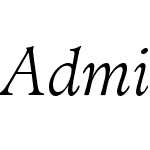 AdministerW05-LightItalic