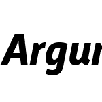 ArgumentumW05-BoldItalic