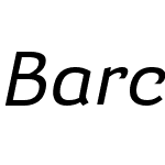 BarcisW03-ExtMediumItalic