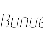 BunueloCleanW03-ThinItalic