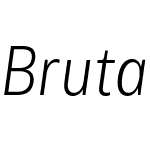 BrutaCondensedGlbW03-LtIt