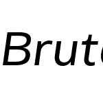 BrutaNormalGlbW03-Italic