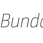 BundaySansW03-ThinUpItalic