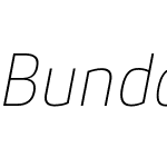 BundayCleanW03-ThinUpItalic