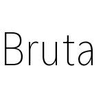 BrutaCondensedW03-XtraLight