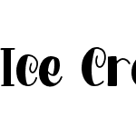 Ice Cream Sundae Filled Font