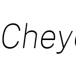 Cheyenne Sans Novus