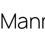 Manrope