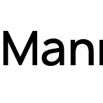 Manrope