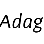 Adagio Sans