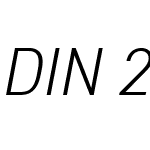 DIN2014W05-LightItalic