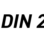 DIN2014W03-BoldItalic