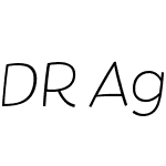 DRAguSansW05-ExtraLightIt