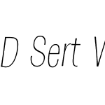 DSertW05-ExtraLightItalic