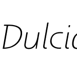DulcianW05-ExtLightItalic