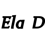 ElaDemiserifW01-BlackItalic