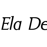 ElaDemiserifW01-RegItalic