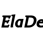 ElaDemiserifBlackItalic