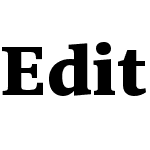 EditSerifCyW05-ExtraBold