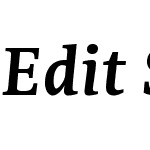 EditSerifCyW05-SemiBoldIt